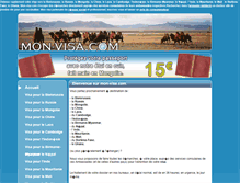Tablet Screenshot of mon-visa.com